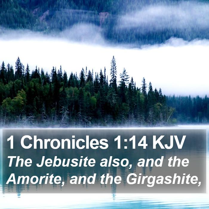 1 Chronicles 1:14 KJV Bible Study