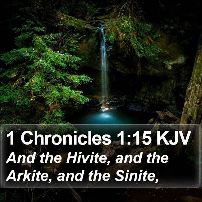 1 Chronicles 1:15 KJV Bible Study