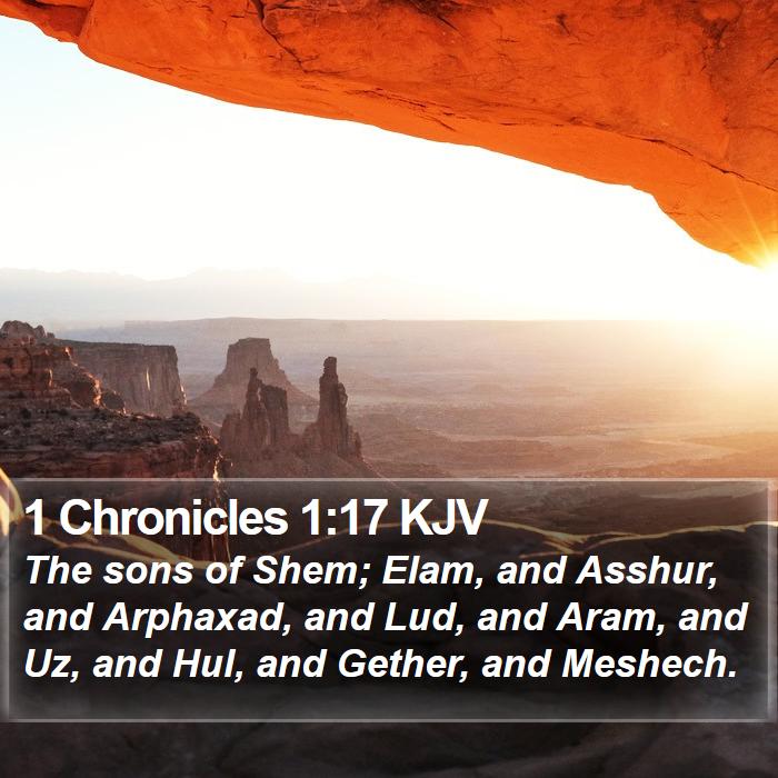 1 Chronicles 1:17 KJV Bible Study