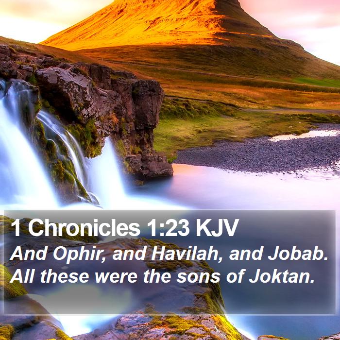 1 Chronicles 1:23 KJV Bible Study