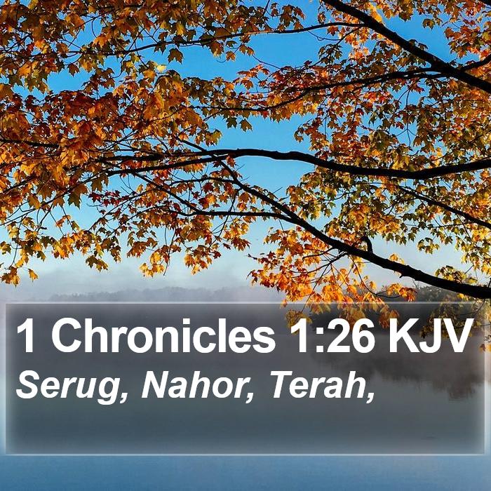 1 Chronicles 1:26 KJV Bible Study