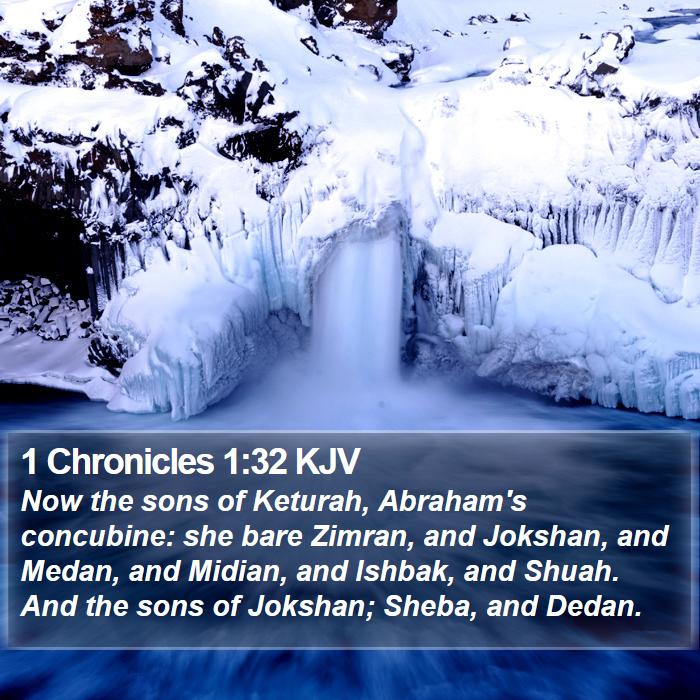 1 Chronicles 1:32 KJV Bible Study