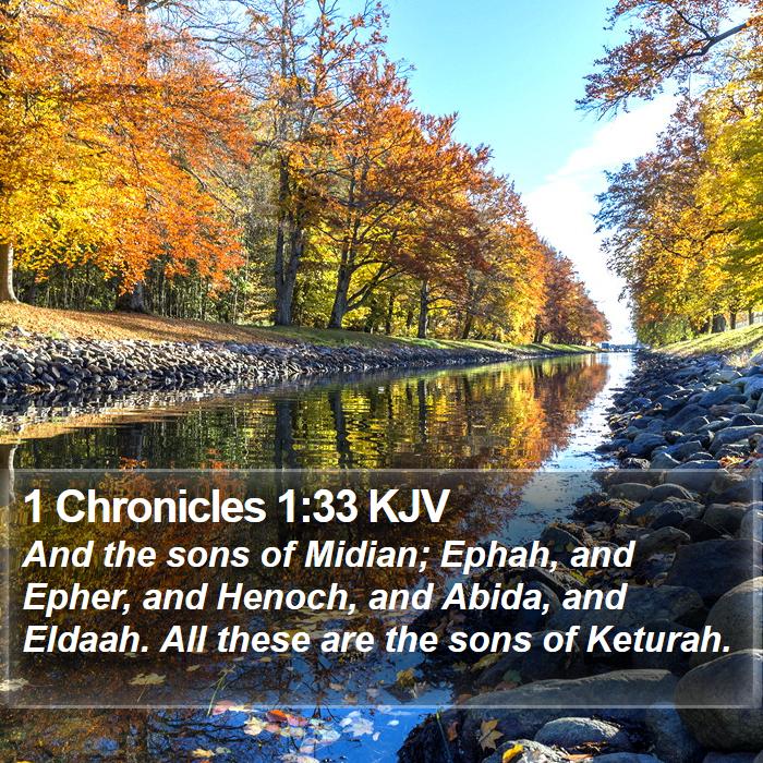 1 Chronicles 1:33 KJV Bible Study