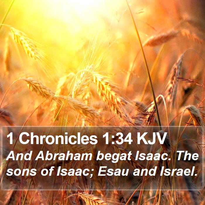 1 Chronicles 1:34 KJV Bible Study