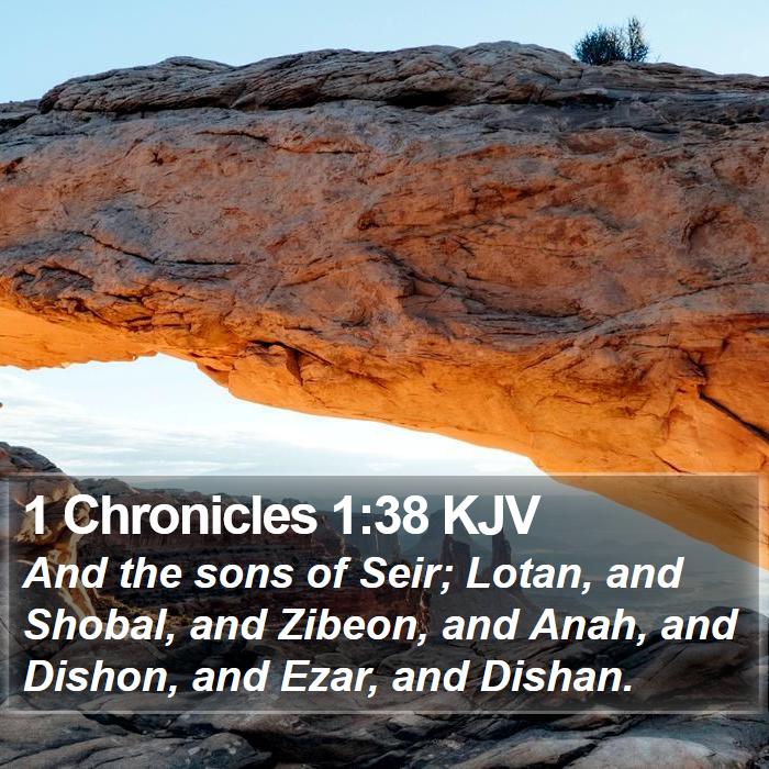 1 Chronicles 1:38 KJV Bible Study