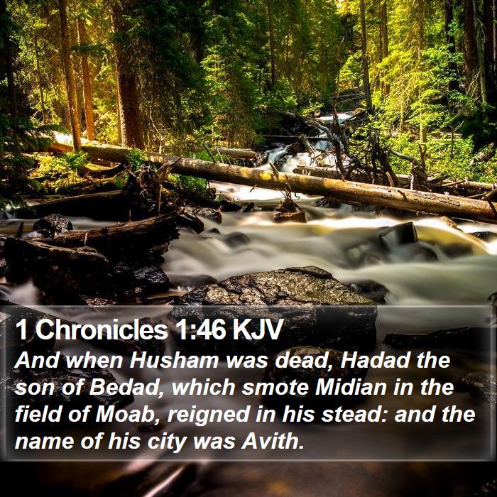 1 Chronicles 1:46 KJV Bible Study