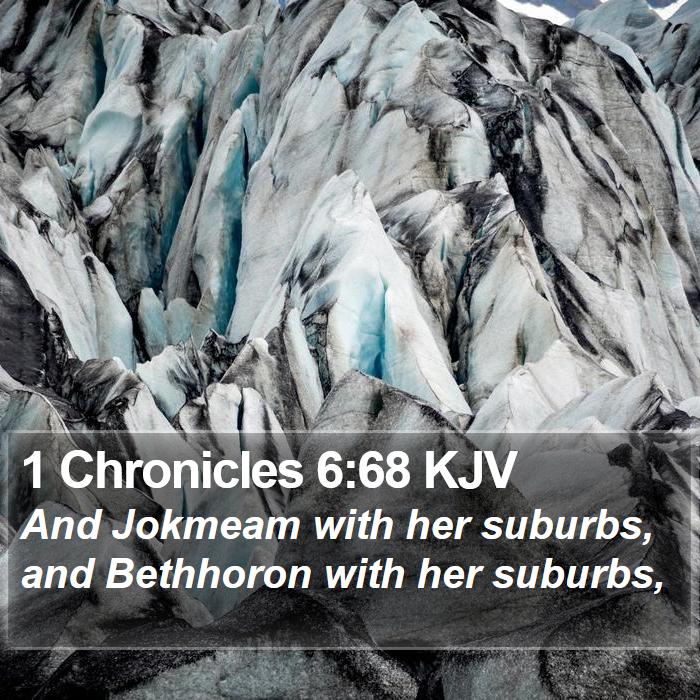 1 Chronicles 6:68 KJV Bible Study