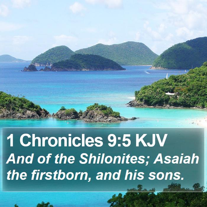 1 Chronicles 9:5 KJV Bible Study