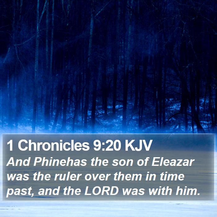 1 Chronicles 9:20 KJV Bible Study