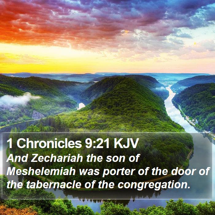 1 Chronicles 9:21 KJV Bible Study