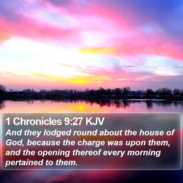 1 Chronicles 9:27 KJV Bible Study