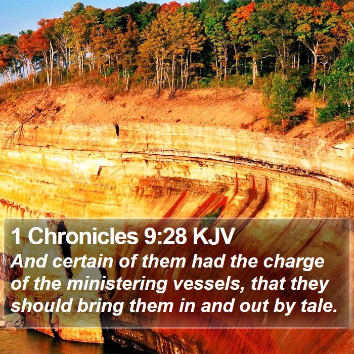 1 Chronicles 9:28 KJV Bible Study