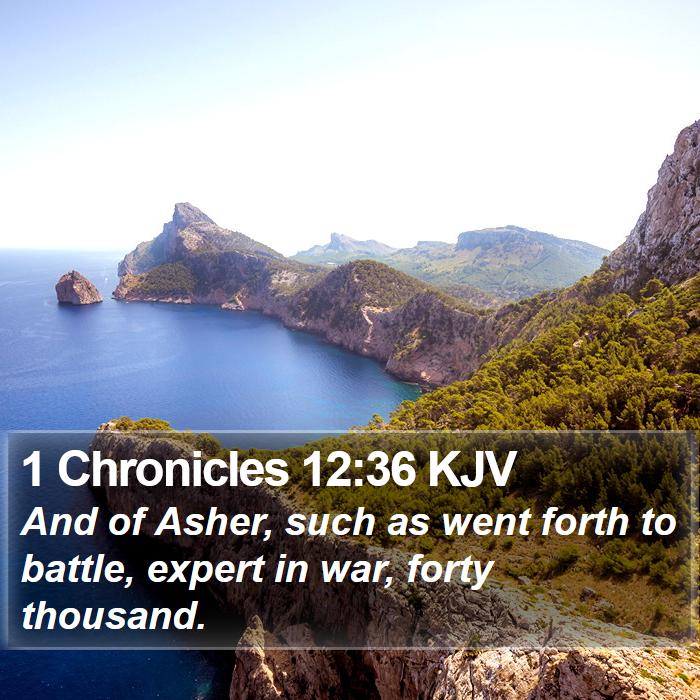1 Chronicles 12:36 KJV Bible Study