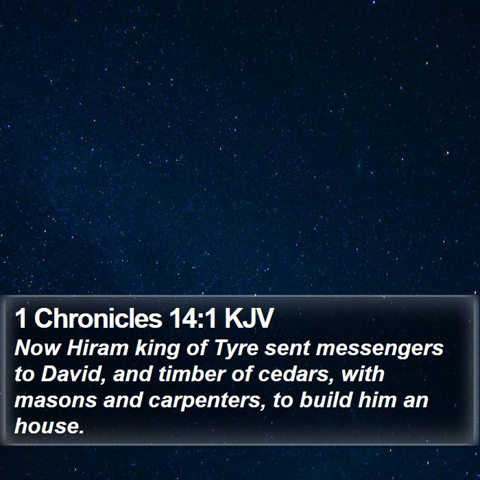 1 Chronicles 14:1 KJV Bible Study