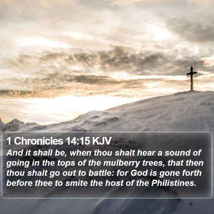 1 Chronicles 14:15 KJV Bible Study