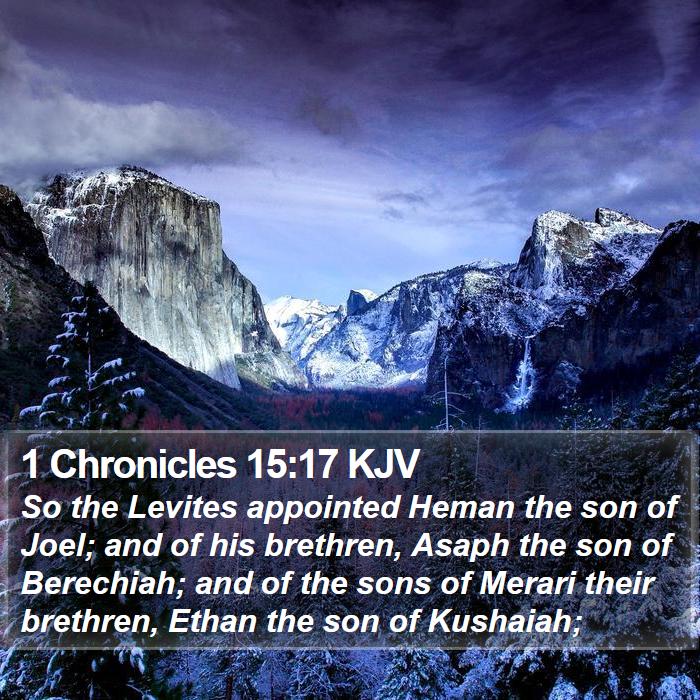 1 Chronicles 15:17 KJV Bible Study