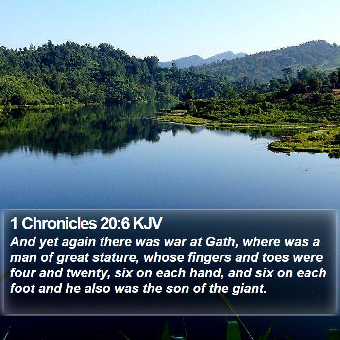 1 Chronicles 20:6 KJV Bible Study