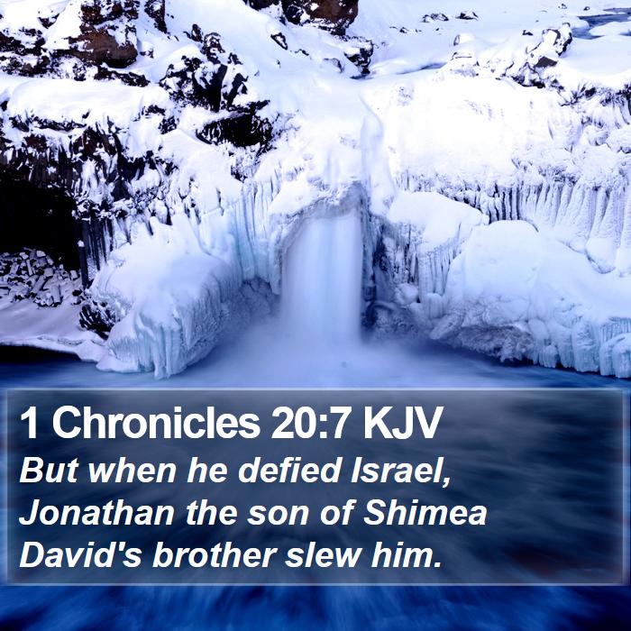 1 Chronicles 20:7 KJV Bible Study