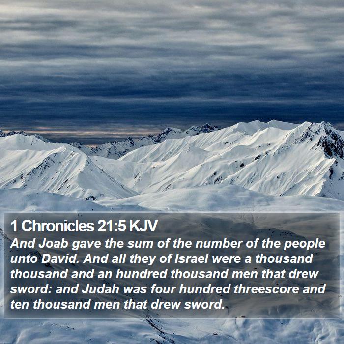 1 Chronicles 21:5 KJV Bible Study