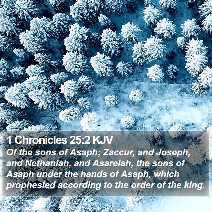 1 Chronicles 25:2 KJV Bible Study