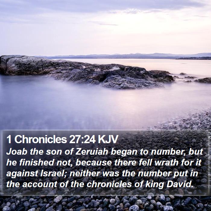1 Chronicles 27:24 KJV Bible Study