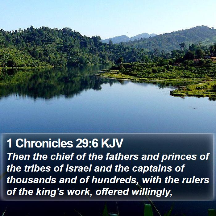 1 Chronicles 29:6 KJV Bible Study