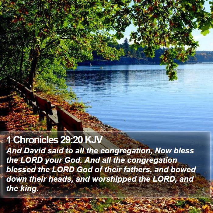 1 Chronicles 29:20 KJV Bible Study