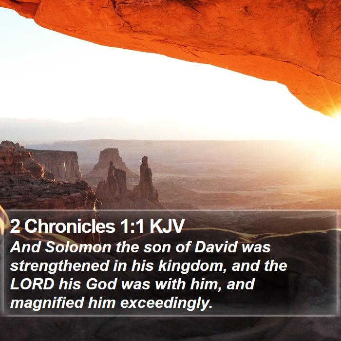 2 Chronicles 1:1 KJV Bible Study