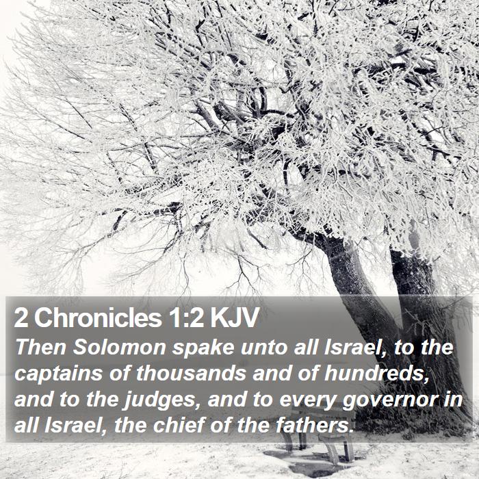 2 Chronicles 1:2 KJV Bible Study