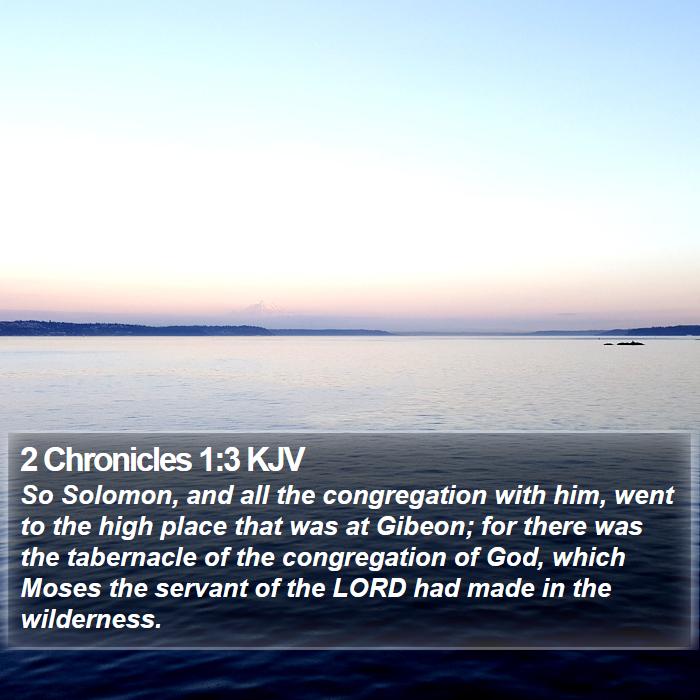 2 Chronicles 1:3 KJV Bible Study