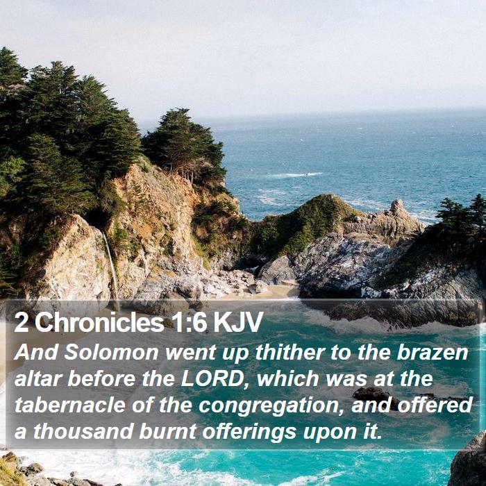 2 Chronicles 1:6 KJV Bible Study