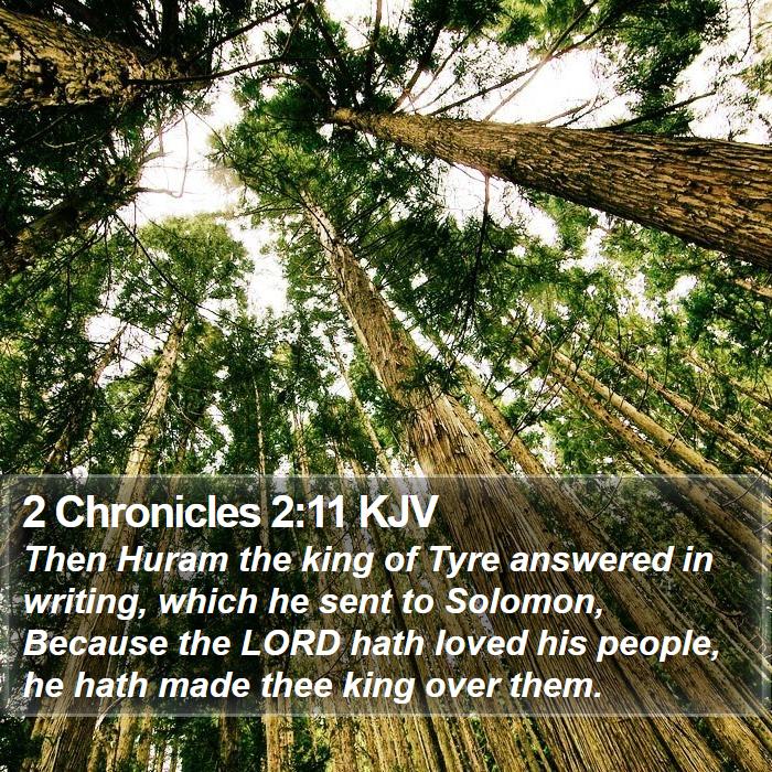 2 Chronicles 2:11 KJV Bible Study