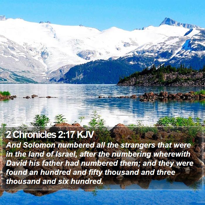 2 Chronicles 2:17 KJV Bible Study