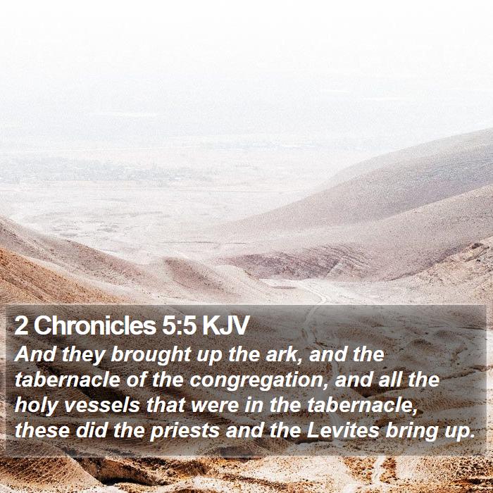 2 Chronicles 5:5 KJV Bible Study