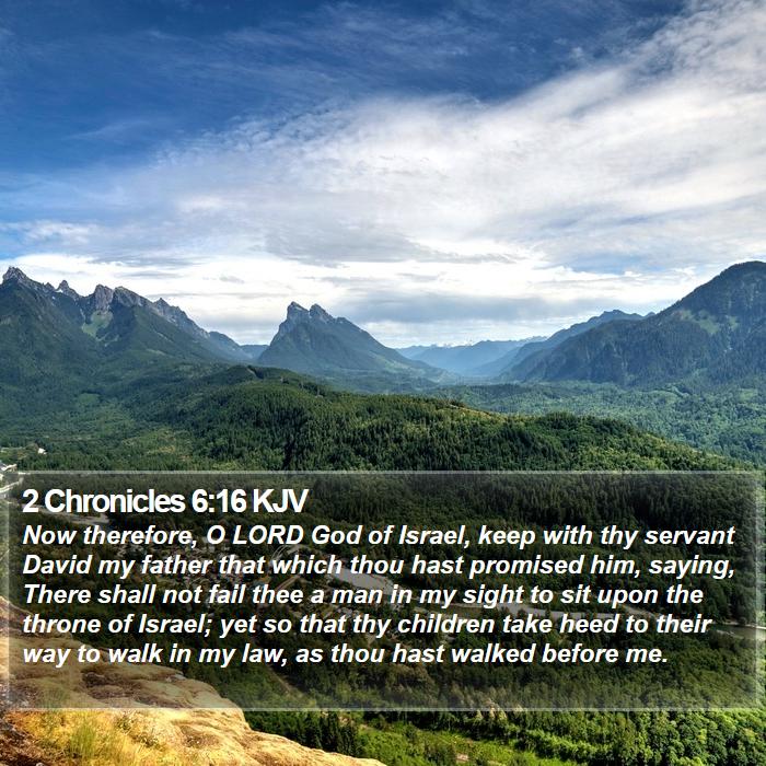 2 Chronicles 6:16 KJV Bible Study