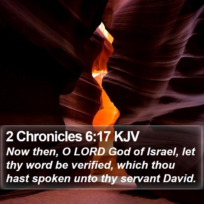 2 Chronicles 6:17 KJV Bible Study