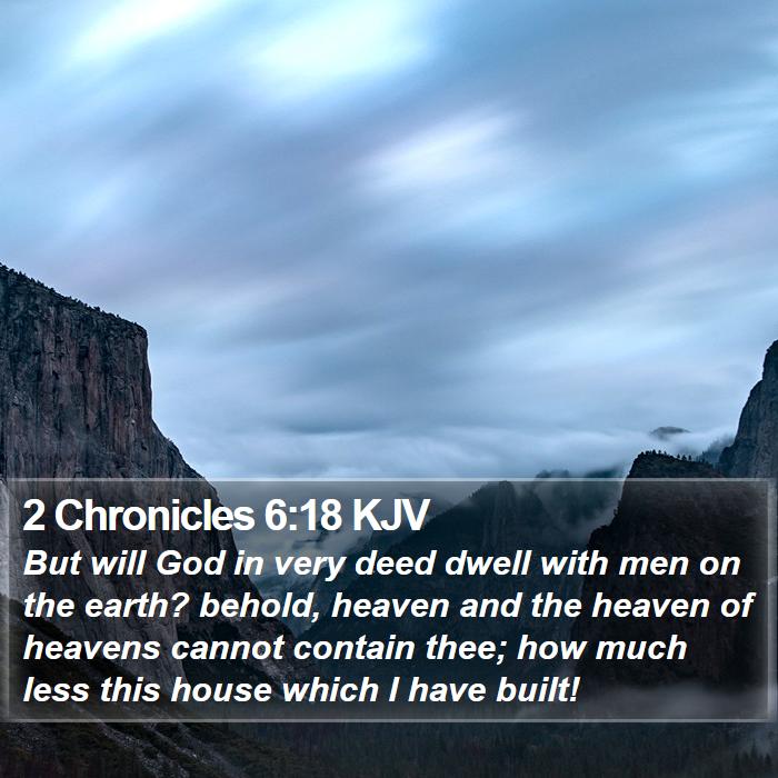 2 Chronicles 6:18 KJV Bible Study