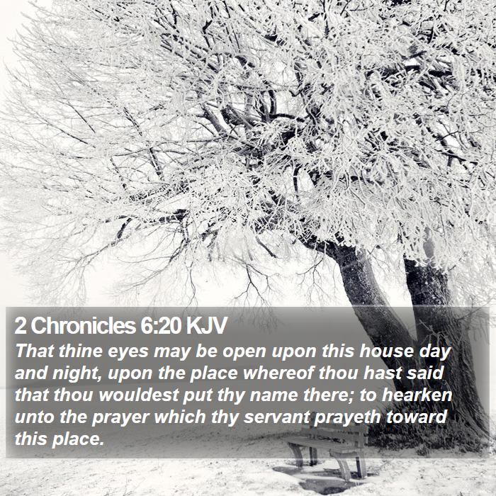 2 Chronicles 6:20 KJV Bible Study