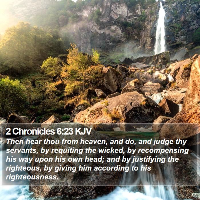 2 Chronicles 6:23 KJV Bible Study