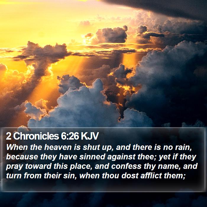 2 Chronicles 6:26 KJV Bible Study