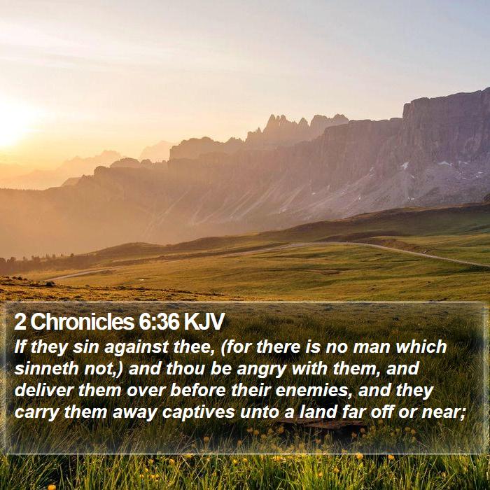 2 Chronicles 6:36 KJV Bible Study