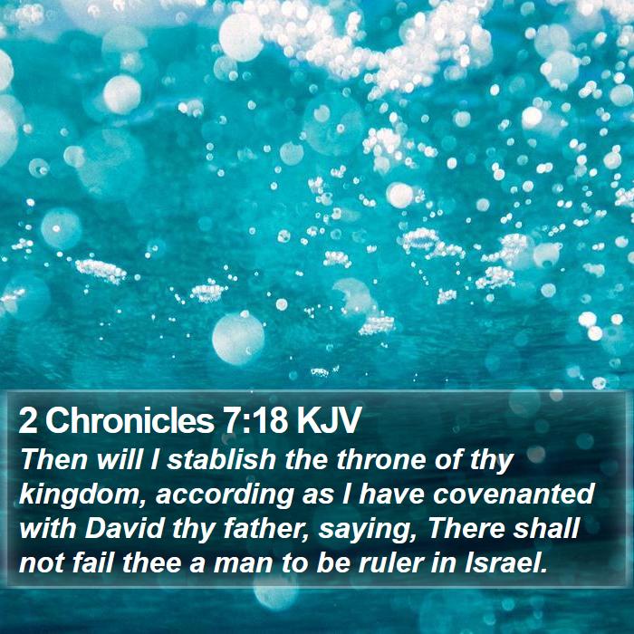 2 Chronicles 7:18 KJV Bible Study