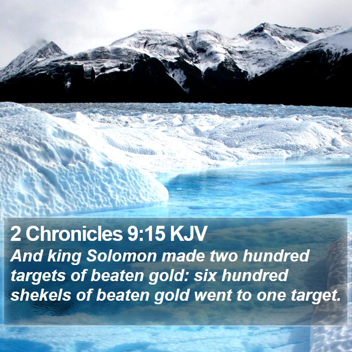 2 Chronicles 9:15 KJV Bible Study