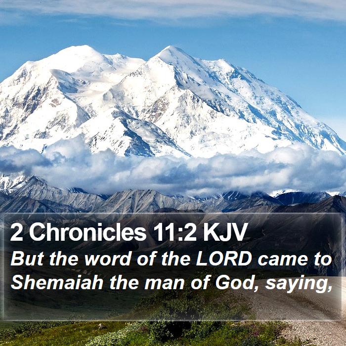 2 Chronicles 11:2 KJV Bible Study