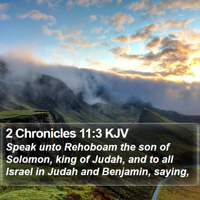 2 Chronicles 11:3 KJV Bible Study