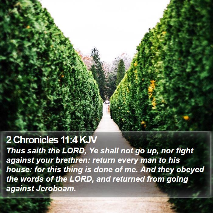 2 Chronicles 11:4 KJV Bible Study