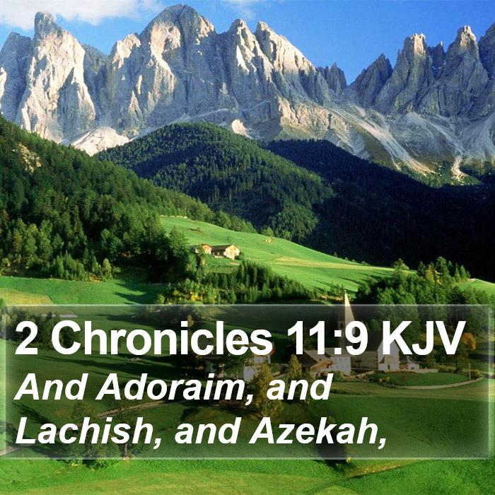 2 Chronicles 11:9 KJV Bible Study