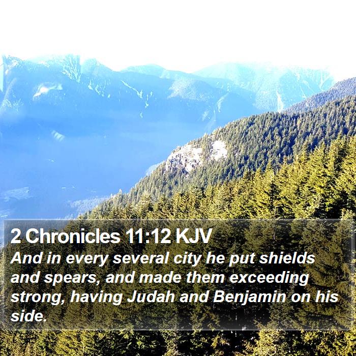 2 Chronicles 11:12 KJV Bible Study