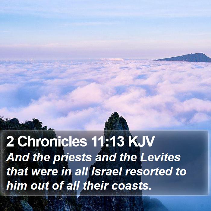 2 Chronicles 11:13 KJV Bible Study