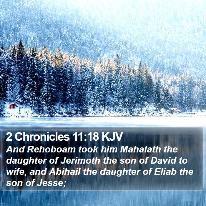 2 Chronicles 11:18 KJV Bible Study